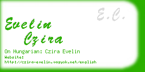 evelin czira business card